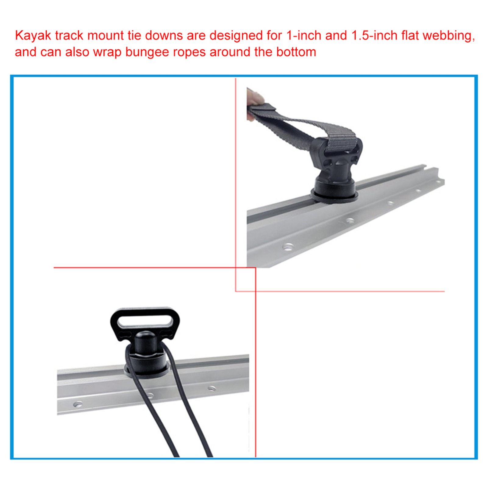 4pcs Kayak Track Mount Vertica – Fishing Kayak Crate recenzja i cena