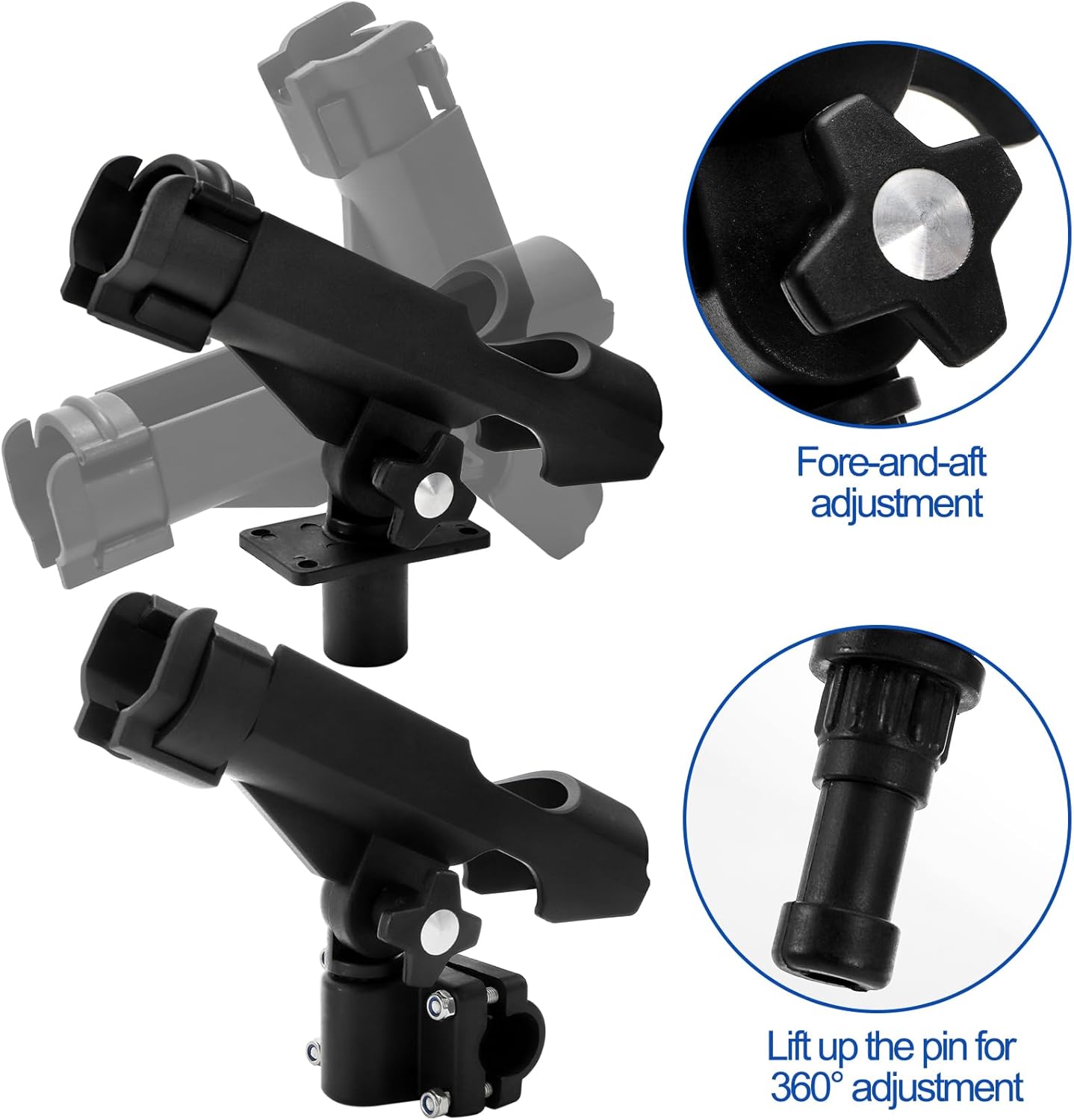 2 Pack Fishing Rod Holder with – Fishing Kayak Rod Holder recenzja i cena