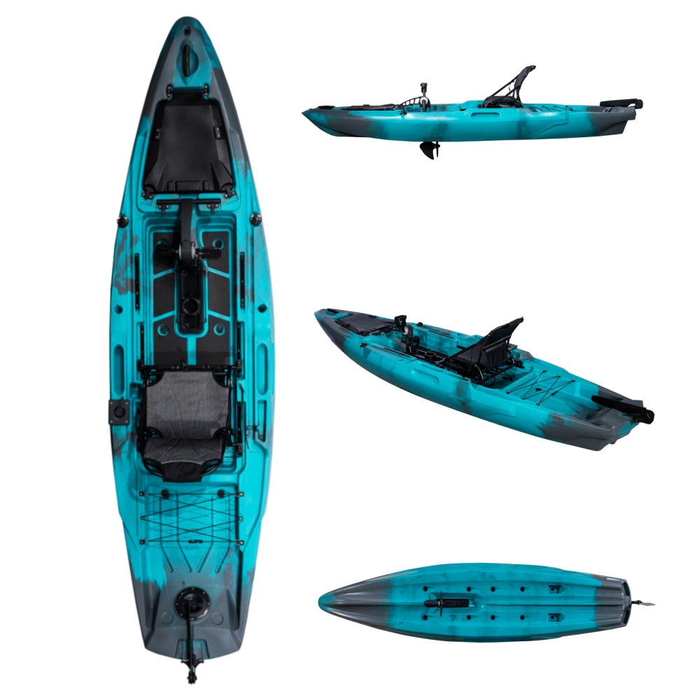 HDPE 12ft Single Person Ocean  – Fishing Kayak Pedal Drive recenzja i cena