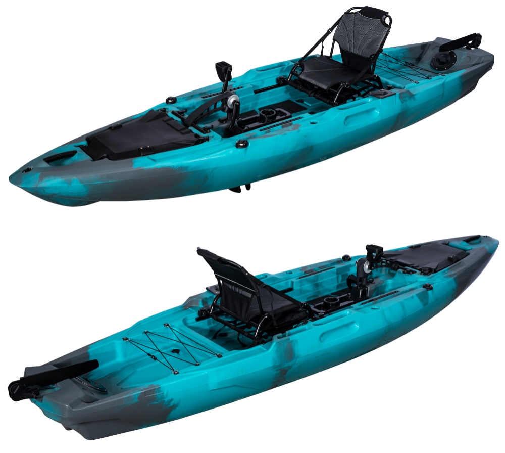 HDPE 12ft Single Person Ocean  – Fishing Kayak Pedal Drive recenzja i cena