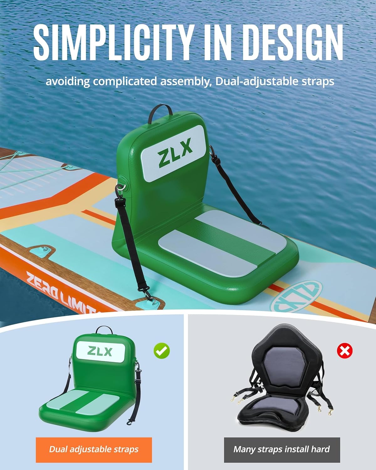 Portable Inflatable Kayak Seat – Fishing Kayak Seat recenzja i cena