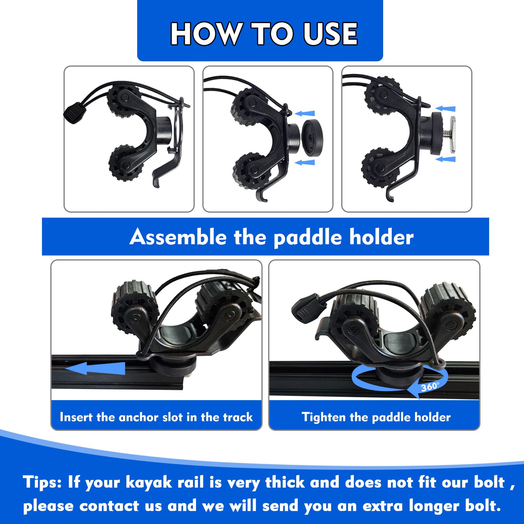 Kayak Rail Paddle Holder Kayak – Fishing Kayak Storage Bag recenzja i cena