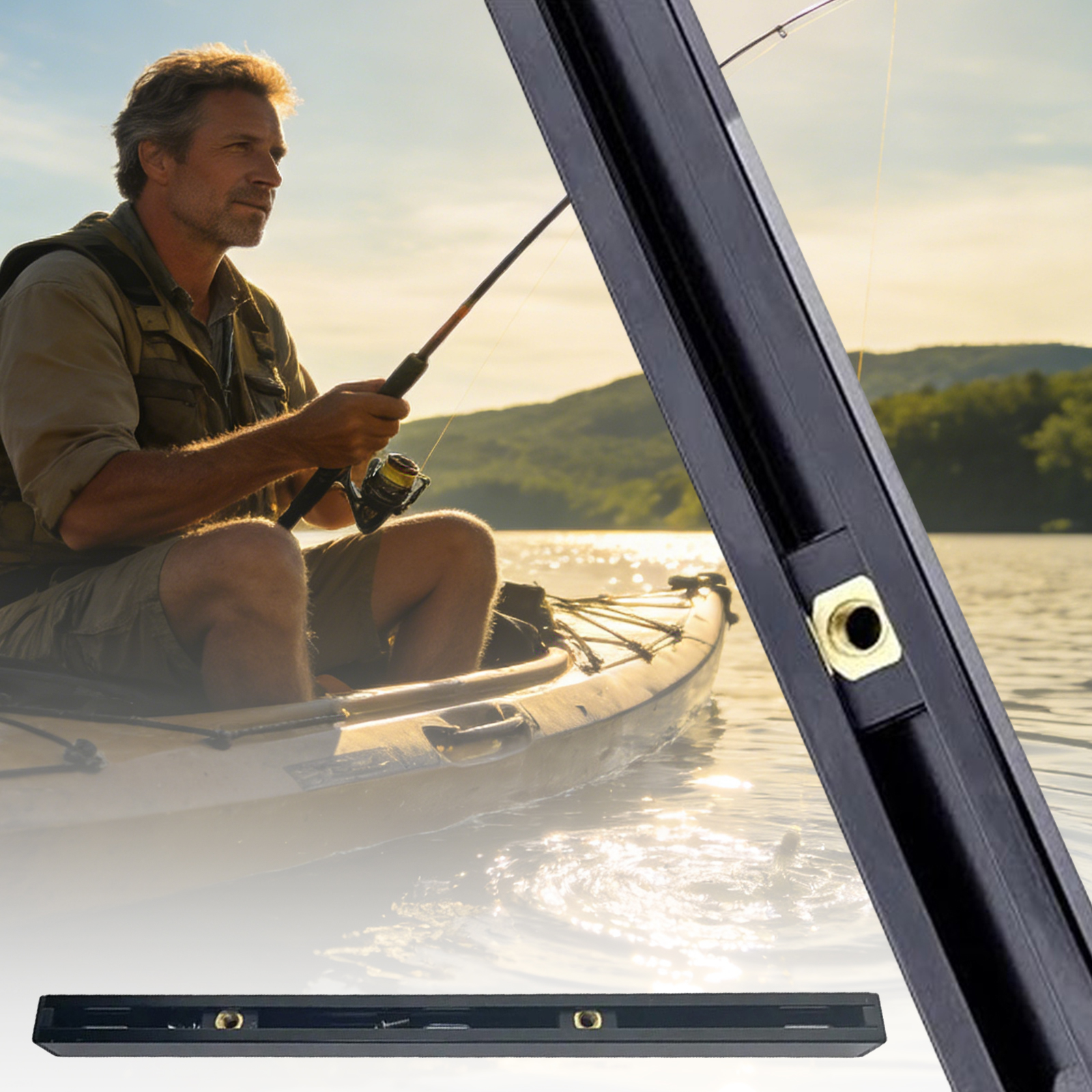 ABS Side Mount Kayak Slide Tra – Fishing Kayak Storage Bag recenzja i cena