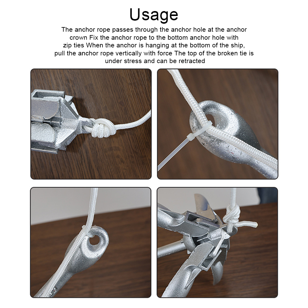 0.7KG 1.5KG Grapnel Anchor wit – Fishing Kayak Anchor recenzja i cena