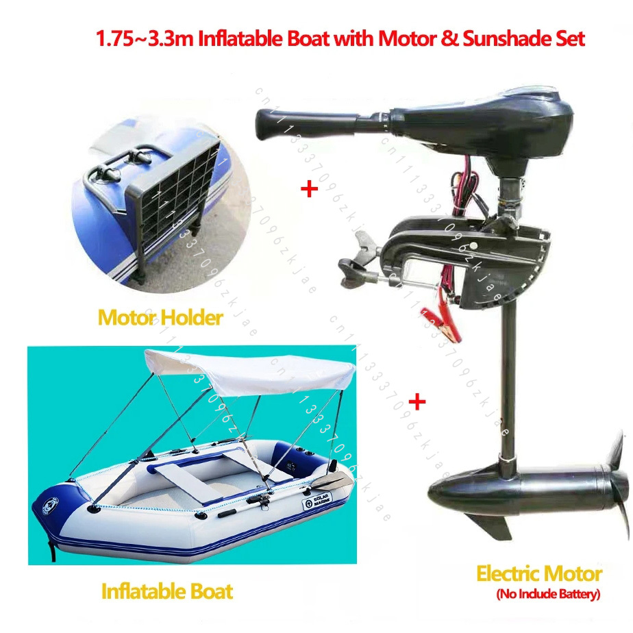 1.75~3.3m Inflatable Boat with – Fishing Kayak Inflatable recenzja i cena
